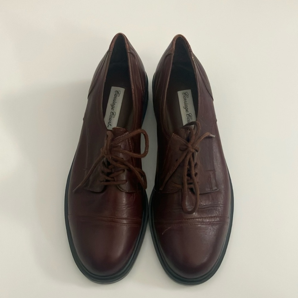 Carriage Court Women’s Brown Leather Shoes